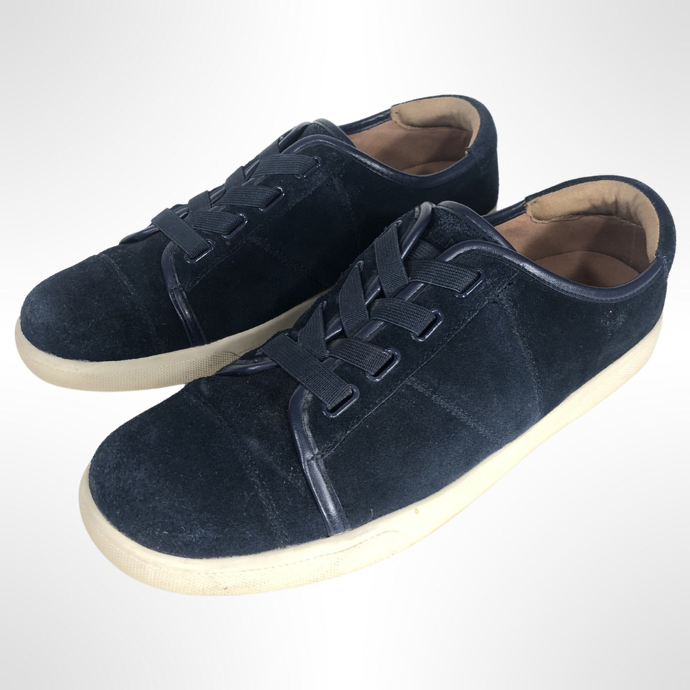 Vionic Women's Jean Suede Slip On Sneaker Water Resistant Navy Size 8.5 Cupsole